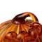 Glitzhome&#xAE; Multi Striped Glass Short Pumpkin Set